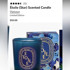 Diptyque limited edition Etoile candle never opened.